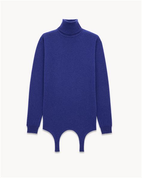 ysl turtleneck|turtleneck garter sweater in cashmere .